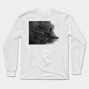 British Army Apache Helicopter Long Sleeve T-Shirt